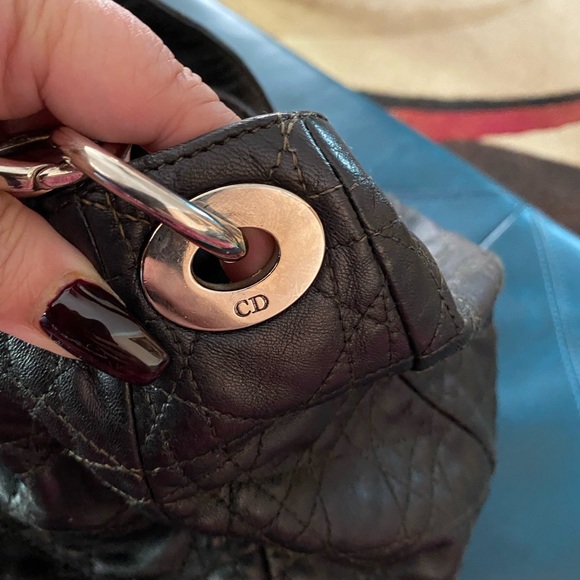 🖤Christian Dior Cannage Sac De Ville XL black hobo - Picture 13 of 14